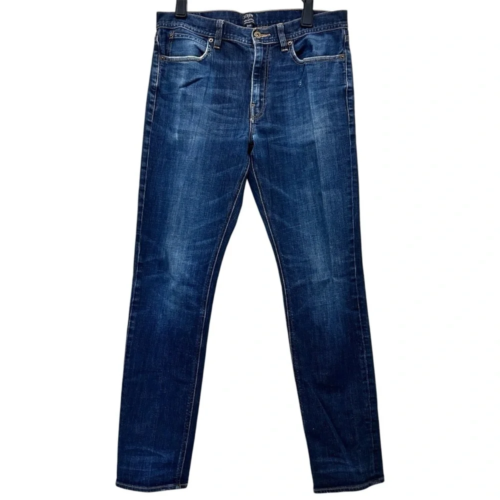 J. Crew Sutton Slim Straight Men’s Jeans with Classic Indigo Style SZ 32